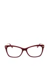 Tom Ford Rectangle-frame Glasses In Red
