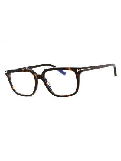 Tom Ford Rectangular Acetate Eyeglasses For Men - Ft6039-b In Brown