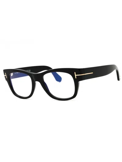 Tom Ford Rectangular Acetate Men's Eyeglasses - Ft5040-b In Black