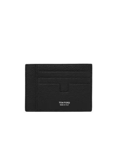 Tom Ford Rectangular Card Holder In Black