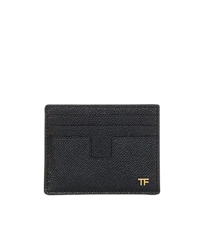 Tom Ford Rectangular Card Holder In Black