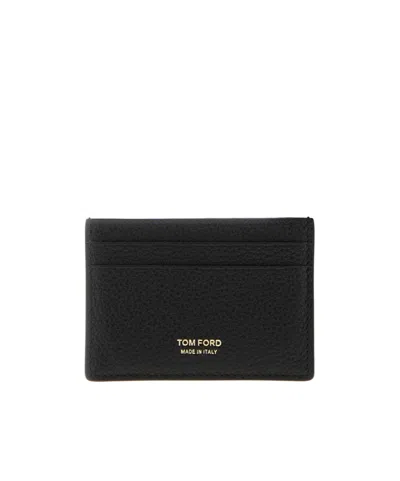 Tom Ford Rectangular Card Holder In Black