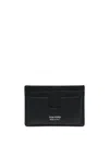 Tom Ford Soft Grain Leather T Line Cardholder In Black