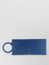 Tom Ford Rectangular Clutch Bag Circular Bangle Handle In Blue