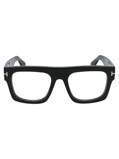 Tom Ford Rectangular Frame Glasses In 001
