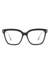 Tom Ford Rectangular-frame Optical Glasses In Schwarz