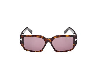 TOM FORD RECTANGULAR FRAME SUNGLASSES