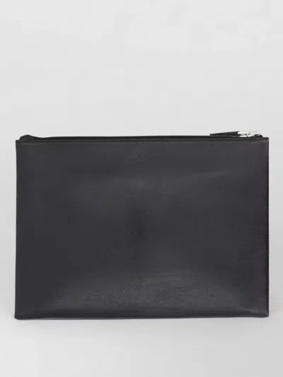 Tom Ford Rectangular Logo Clutch Bag Top Zip In Black
