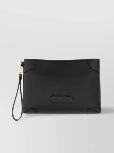 Tom Ford Rectangular Shape Clutch Bag With Wrist Strap