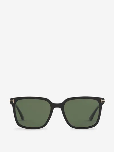 Tom Ford Rectangular Sunglasses In Black