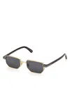 Tom Ford Rectangular Sunglasses, 51mm In Gold