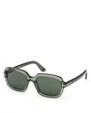 Tom Ford Lana 53mm Rectangular Sunglasses In Gray