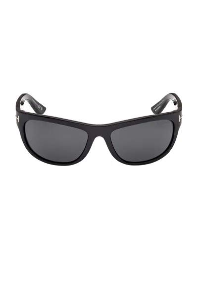 Tom Ford Rectangular Sunglasses In Black