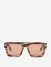 Tom Ford Rectangular Sunglasses In Brown