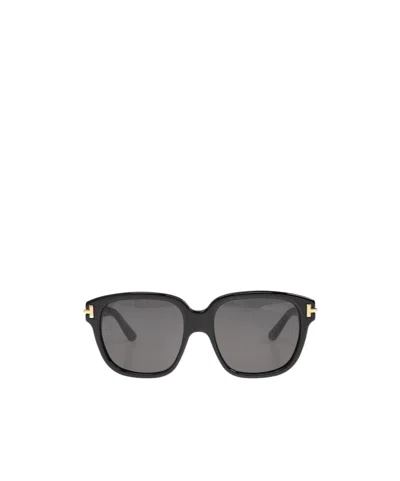 Tom Ford Rectangular Sunglasses In Gray