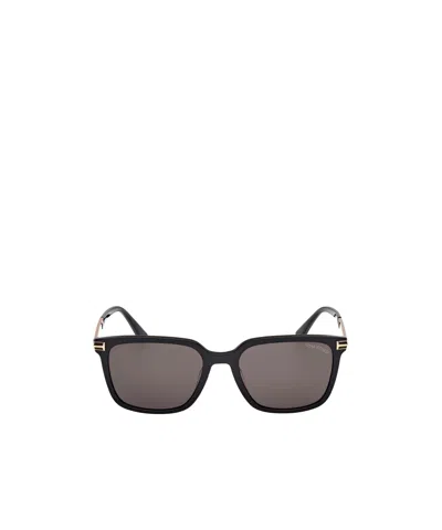 Tom Ford Rectangular Sunglasses In Gray