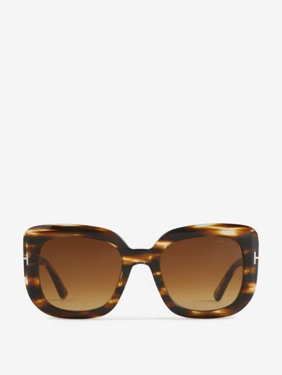 Tom Ford Rectangular Sunglasses In Brown