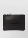 Tom Ford Rectangular Textured Leather Wallet With Wrist Strap In Black