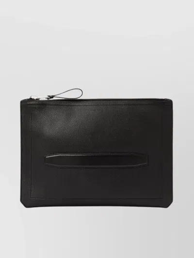 Tom Ford Rectangular Textured Leather Wallet With Wrist Strap