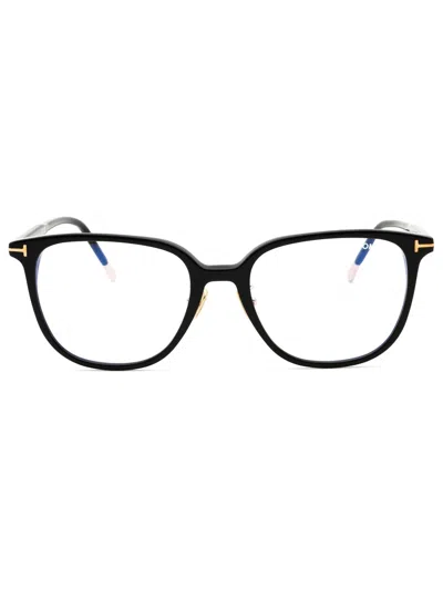 Tom Ford Rectangular Women's Eyeglasses In Black