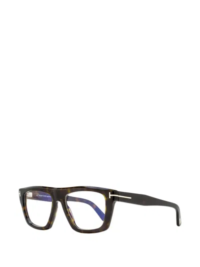 Tom Ford Rectangular-frame Glasses In Black