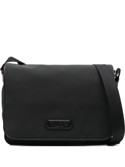 TOM FORD TOM FORD RECYCLED NYLON LARGE MESSENGER BAG