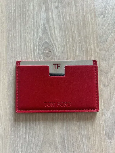 Pre-owned Tom Ford Red Card Holder