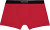 Tom Ford Red Cotton Boxer Briefs In Red