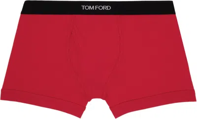 Tom Ford Red Cotton Boxer Briefs