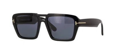 Pre-owned Tom Ford Red Ford Ft1153 Black/grey (01a) Sunglasses In Gray