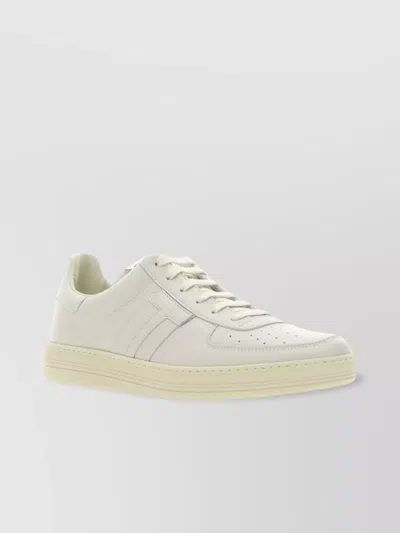 Tom Ford Redclif Flat Sole Low-top Sneakers In White