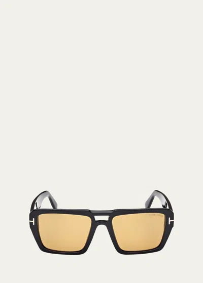 TOM FORD REDFORD ACETATE AVIATOR SUNGLASSES