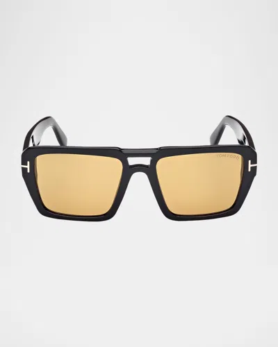TOM FORD REDFORD ACETATE AVIATOR SUNGLASSES