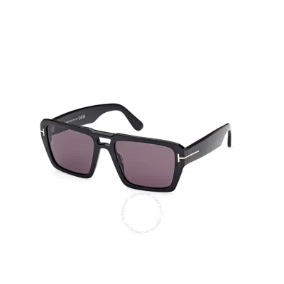 TOM FORD TOM FORD REDFORD SMOKE NAVIGATOR MEN'S SUNGLASSES FT1153 01A 56