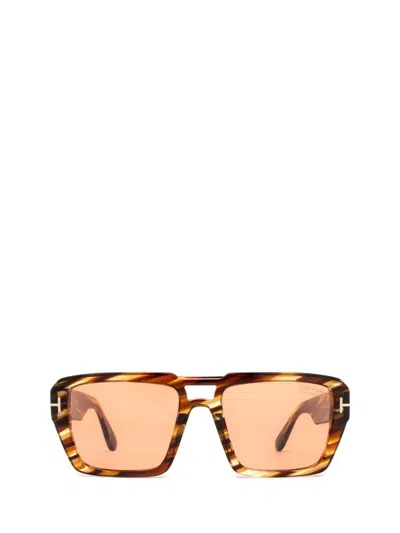 TOM FORD REDFORD SQUARE FRAME SUNGLASSES