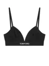 Tom Ford Modal Bra Adjustable Straps Triangle Cups In Black