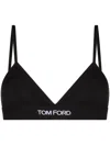 Tom Ford Modal Bra Adjustable Straps Triangle Cups In Black