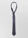 Tom Ford Regimental Tie Striped Pattern Slim Shape In Black