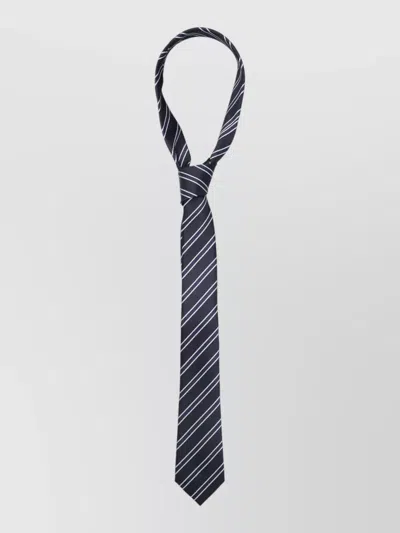 Tom Ford Regimental Tie Striped Pattern Slim Shape In Black
