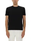 Tom Ford Regular Fit Black T-shirt With Classic Crew Neckline In Black