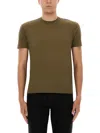 Tom Ford Brown Lyocell Cotton Crew T-shirt
