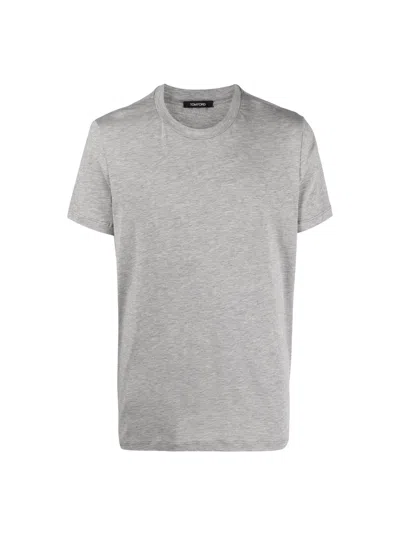 Tom Ford Regular Fit T-shirt In Grey