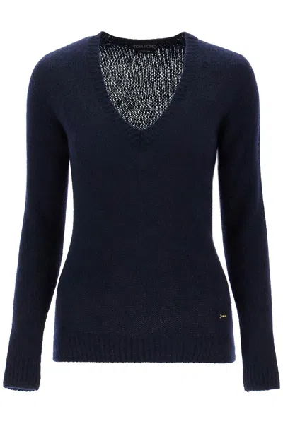 TOM FORD REGULAR FIT V-NECK PULLOVER SWEATER.