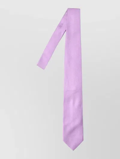 Tom Ford Regular Width Textured Fabric Silk Tie In Purple
