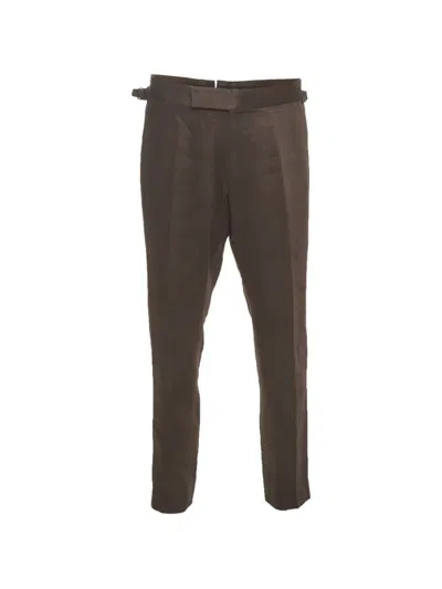 Pre-owned Tom Ford Regular-fit Trousers In Grey