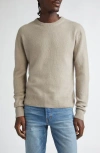 Tom Ford Relaxed Cashmere & Silk Sweater In Greige