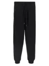 Tom Ford Black Cotton Fleece Sweatpants In Animal Print