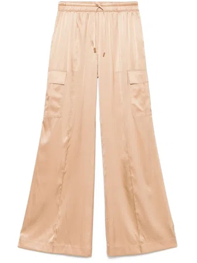 Tom Ford Relaxed Fit Wide Leg Trousers With Cargo Pockets In Orange
