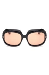 Tom Ford Ren 60mm Geometric Sunglasses In Multi