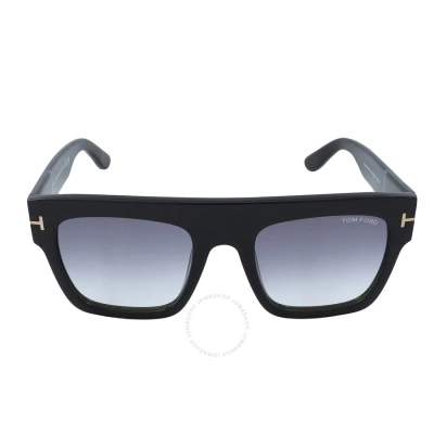 Tom Ford Renee Smoke Gradient Browline Ladies Sunglasses Ft0847 01b 52 In N/a